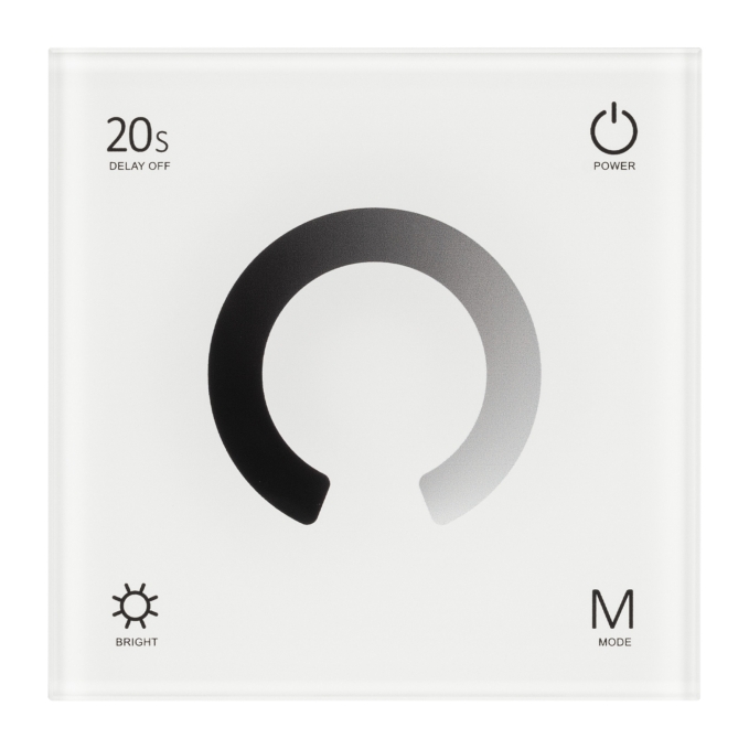 Панель SMART-P4-DIM-G-IN White (12-24V, 4x3A, Sens, 2.4G), Arlight, 034774, изображение 2 Панель SMART-P4-DIM-G-IN White (12-24V, 4x3A, Sens, 2.4G), Arlight, 034774, изображение 2