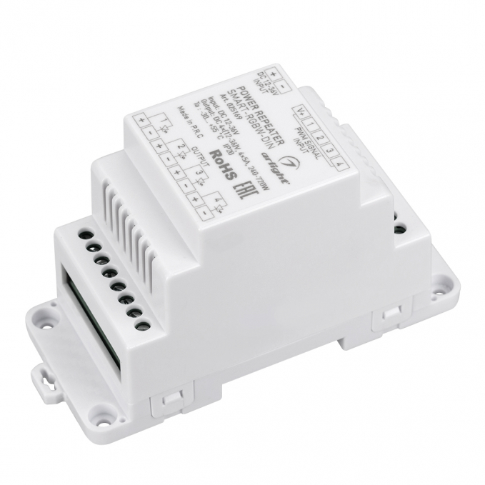 Усилитель SMART-RGBW-DIN (12-36V, 4x5A), Arlight, 025169, изображение 1 Усилитель SMART-RGBW-DIN (12-36V, 4x5A), Arlight, 025169, изображение 1