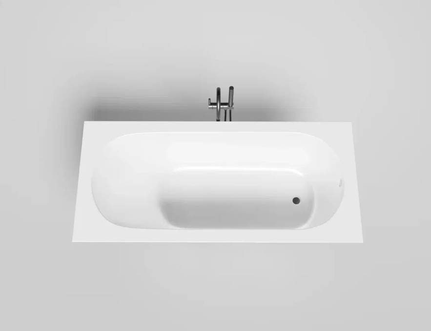 Ванна из искусственного камня Salini Ornella 180x80 102322M белая матовая встраиваемая Ванна из искусственного камня Salini Ornella 180x80 102322M белая матовая встраиваемая