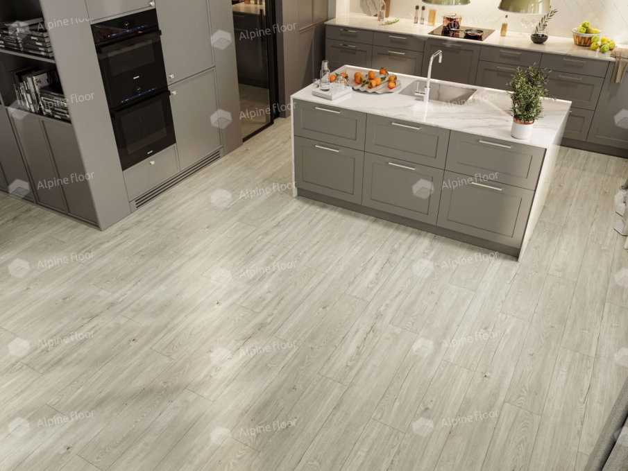 Каменный ламинат SPC Alpine Floor Sequoia Снежная, ЕСО 6-8 SPC Каменный ламинат SPC Alpine Floor Sequoia Снежная, ЕСО 6-8 SPC