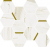 Мозаика Italon Stellaris Carrara Ivory Mosaico Chic 28.3х32.8, 620110000222