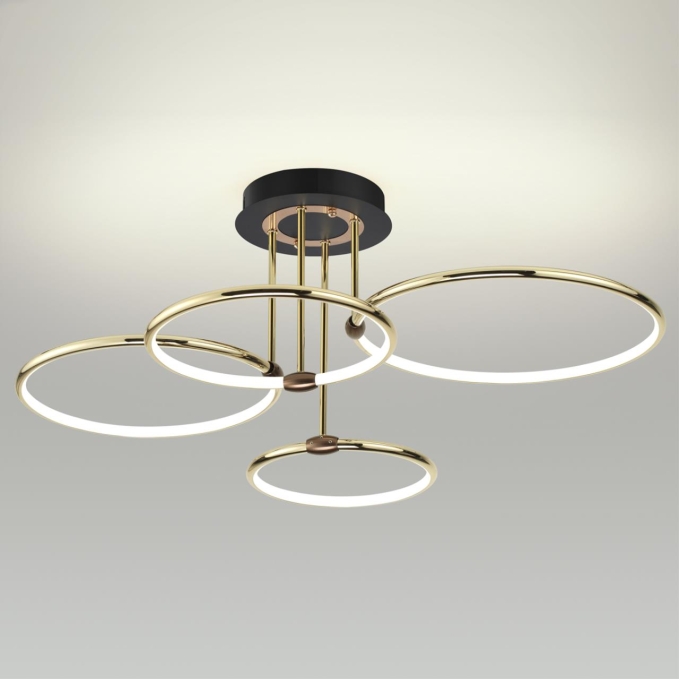 Люстра потолочная с ПДУ LED 96W 30006000K 220V URSULA LEDIO LN26 270 LUMION 5283/96CL, фото на цветном фоне 1