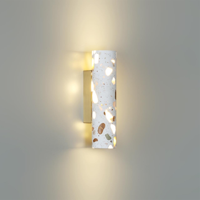 Настенный светильник UP DOWN IP20 12W CRI>90 3000K 220V TERRAZZO L-VISION ODL25 193 ODEON LIGHT 7012/12WL, фото на цветном фоне 1 Настенный светильник UP DOWN IP20 12W CRI>90 3000K 220V TERRAZZO L-VISION ODL25 193 ODEON LIGHT 7012/12WL, фото на цветном фоне 1