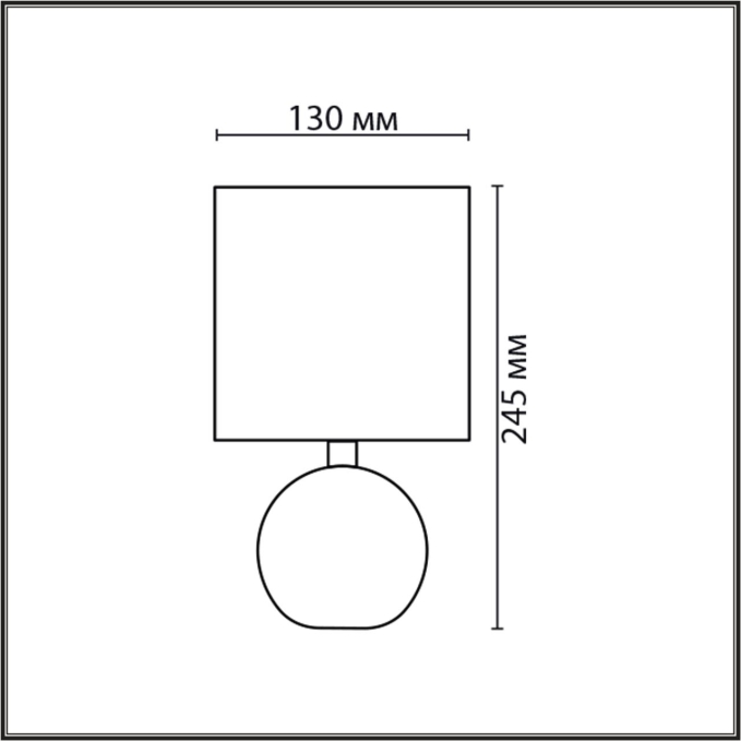 Настольная лампа E14 1*40W 220V VILANA COUNTY LN26 504 LUMION 8166/1T, схема товара