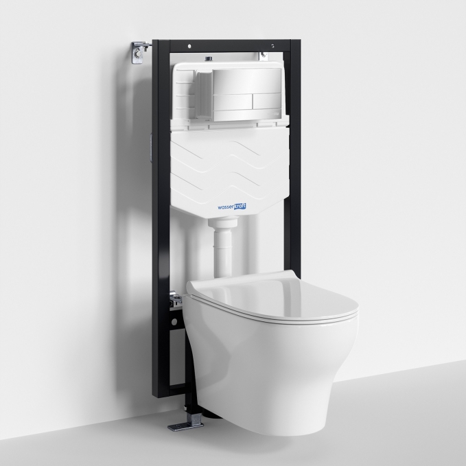 Система инсталляции с унитазом WasserKRAFT Vils 56TLT.010.ME.CH04.H001
