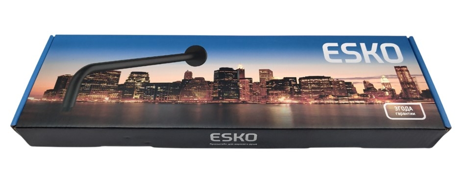 Кронштейн для верхнего душа Esko SH376 black матовый черный