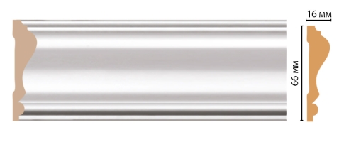 Молдинг Decomaster D022-114ДМ, 66x16x2400 мм