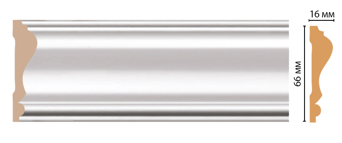 Молдинг Decomaster D022-114ДМ, 66x16x2400 мм Молдинг Decomaster D022-114ДМ, 66x16x2400 мм