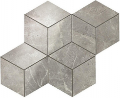 Мозаика Atlas Concorde Italy Marvel Pro Grey Fleury Mos Esagono Lapp 30x35, ADVO
