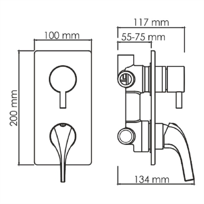 Душевая система WasserKRAFT A71207 Душевая система WasserKRAFT A71207