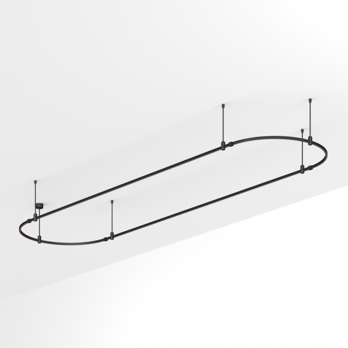 Основание ART-APRIORI-OVAL-ROD-400-4000x1000 (BK), Arlight, 048512, изображение 1 Основание ART-APRIORI-OVAL-ROD-400-4000x1000 (BK), Arlight, 048512, изображение 1