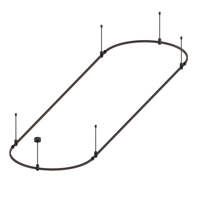 Основание ART-APRIORI-OVAL-ROD-400-4000x1000 (BK), Arlight, 048512, изображение 2 Основание ART-APRIORI-OVAL-ROD-400-4000x1000 (BK), Arlight, 048512, изображение 2