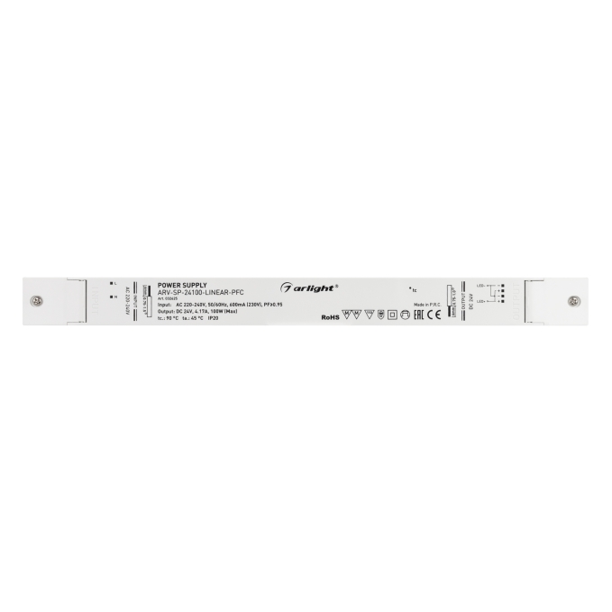 Блок питания ARV-SP-24100-LINEAR-PFC (24V, 4.17A, 100W), Arlight, 032625, изображение 2 Блок питания ARV-SP-24100-LINEAR-PFC (24V, 4.17A, 100W), Arlight, 032625, изображение 2