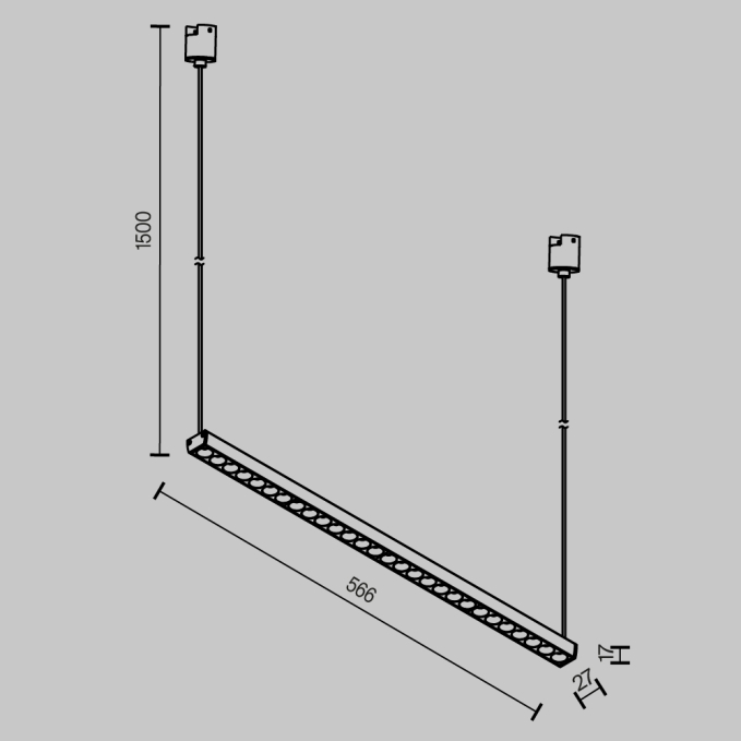 Трековый светильник Точки / Points Elasity 3000К 26Вт 36°, TR169-1-26W3K-M-B, изображение 6 Трековый светильник Точки / Points Elasity 3000К 26Вт 36°, TR169-1-26W3K-M-B, изображение 6