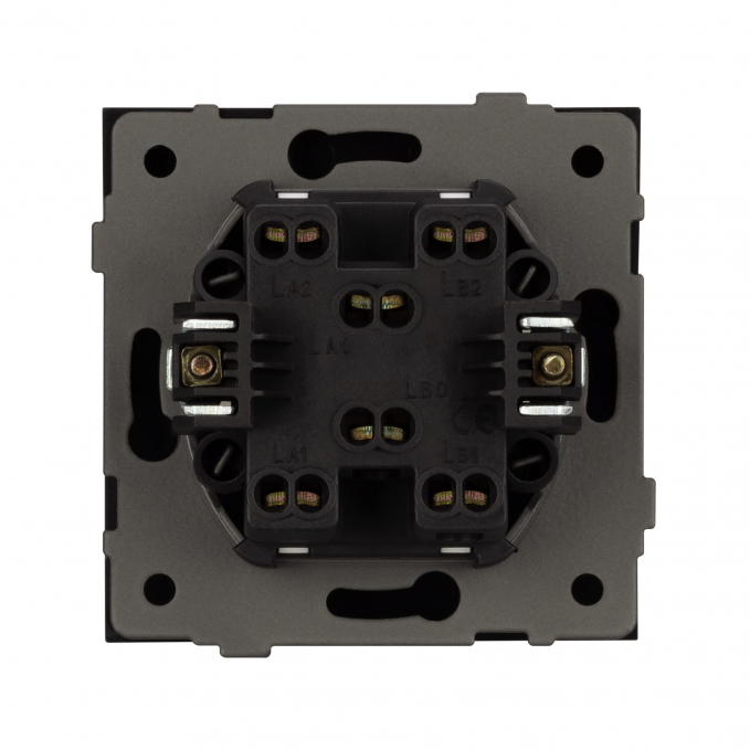 Механизм выключателя двухклавишный проходной SWT-TENDO-MKP2-SFPL-BK (230V, 10A), Arlight, 054553, изображение 2 Механизм выключателя двухклавишный проходной SWT-TENDO-MKP2-SFPL-BK (230V, 10A), Arlight, 054553, изображение 2