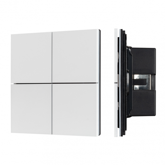 INTELLIGENT ARLIGHT Кнопочная панель KNX-304-23-IN White (BUS, Frameless), Arlight, 038365, изображение 1 INTELLIGENT ARLIGHT Кнопочная панель KNX-304-23-IN White (BUS, Frameless), Arlight, 038365, изображение 1