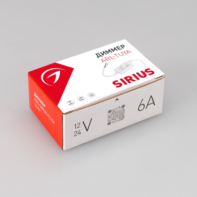Диммер ARL-SIRIUS-TUYA-MIX-SUF Slim (12-24V, 2x3A, 2.4G), Arlight, 032347, изображение 2 Диммер ARL-SIRIUS-TUYA-MIX-SUF Slim (12-24V, 2x3A, 2.4G), Arlight, 032347, изображение 2