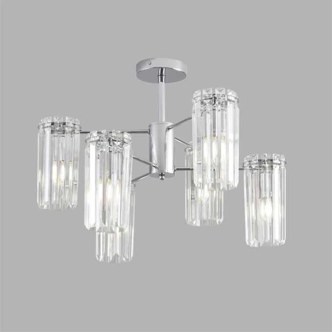 Люстра подвесная E14 6*40W 220V FAVLA CLASSI LN26 156 LUMION 8348/6C, фото на цветном фоне 2 Люстра подвесная E14 6*40W 220V FAVLA CLASSI LN26 156 LUMION 8348/6C, фото на цветном фоне 2