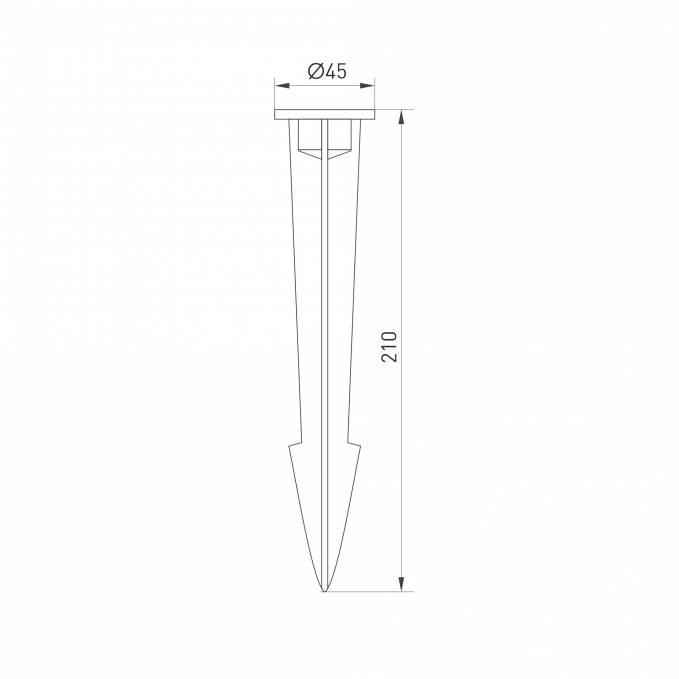 Основание для светильника ALT-SPIKE-210 (BK), Arlight, 024889, изображение 3 Основание для светильника ALT-SPIKE-210 (BK), Arlight, 024889, изображение 3
