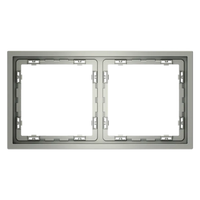 Рамка пластиковая VOLTUM S70 на 2 поста, (сталь), Voltum, VLS100205 Рамка пластиковая VOLTUM S70 на 2 поста, (сталь), Voltum, VLS100205