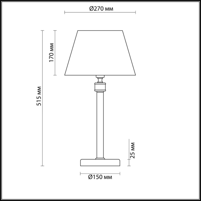 Настольная лампа E14 1*40W 220V MONTANA NEOCLASSI LN26 072 LUMION 4429/1T, схема товара Настольная лампа E14 1*40W 220V MONTANA NEOCLASSI LN26 072 LUMION 4429/1T, схема товара