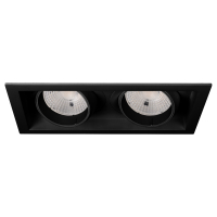 Светильник MS-VORTEX-BUILT-S250x140-2x30W Warm3000 (BK-BK, 50 deg, 230V), Arlight, 058448