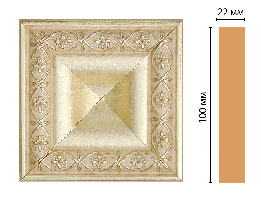 Вставка цветная Decomaster D207-937, 100x100x22 мм Вставка цветная Decomaster D207-937, 100x100x22 мм