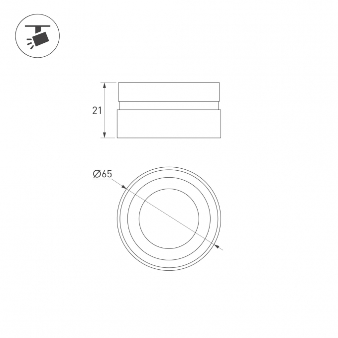 Насадка с фиксированным углом LGD-ARTIFACT-LENS-R65 (BK, 15 deg), Arlight, 057120, изображение 3 Насадка с фиксированным углом LGD-ARTIFACT-LENS-R65 (BK, 15 deg), Arlight, 057120, изображение 3