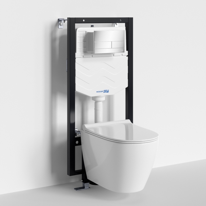 Система инсталляции с унитазом WasserKRAFT Vils 56TLT.010.ME.CH04.H002