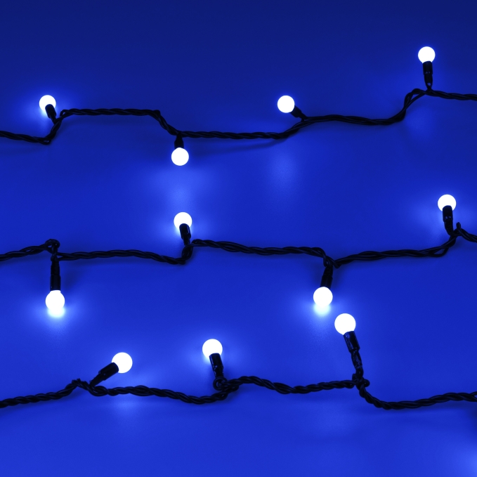Светодиодная гирлянда ARD-BALL-CLASSIC-D13-20000-BLACK-200LED BLUE (230V, 14W), Arlight, 025576, изображение 5 Светодиодная гирлянда ARD-BALL-CLASSIC-D13-20000-BLACK-200LED BLUE (230V, 14W), Arlight, 025576, изображение 5