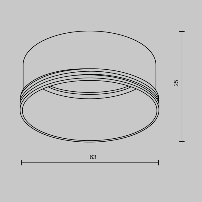 Декоративное кольцо для Фокус / Focus LED 20Вт, RingL-20-W, изображение 3 Декоративное кольцо для Фокус / Focus LED 20Вт, RingL-20-W, изображение 3