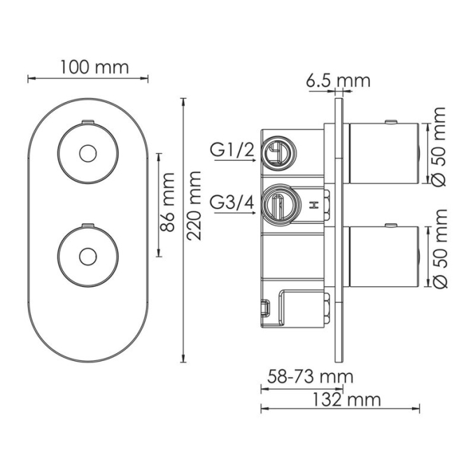 Душевая система WasserKRAFT A16028 T Душевая система WasserKRAFT A16028 T