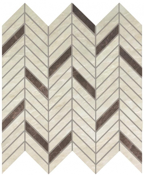Мозаика Atlas Concorde Marvel Edge Imperial White Mosaico Twill Lap. 30x31, AEPT