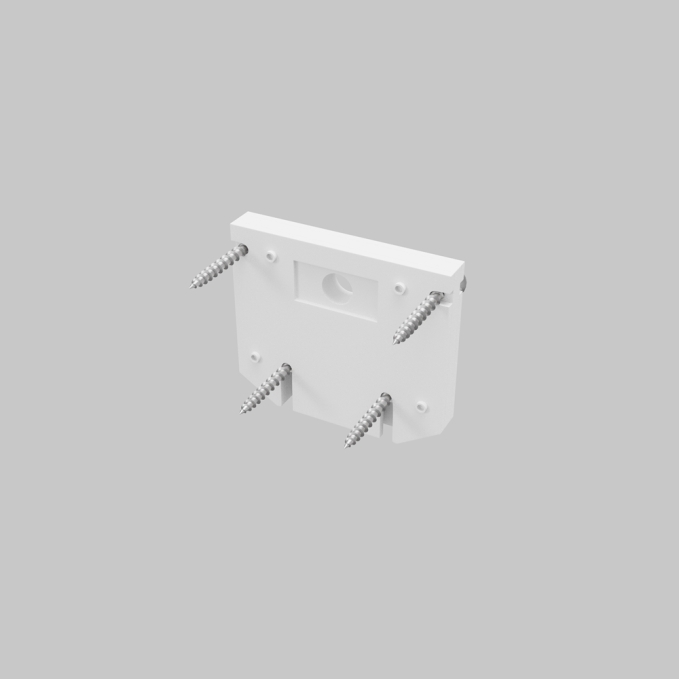 Торцевая заглушка для демпферного шинопровода, белая, 1шт., TRA034D-EC-422W, изображение 2 Торцевая заглушка для демпферного шинопровода, белая, 1шт., TRA034D-EC-422W, изображение 2