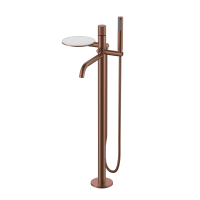 Смеситель напольный Boheme Stick 129-BRB.4 брашированная бронза