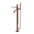 Смеситель напольный Boheme Stick 129-BRB.4 брашированная бронза