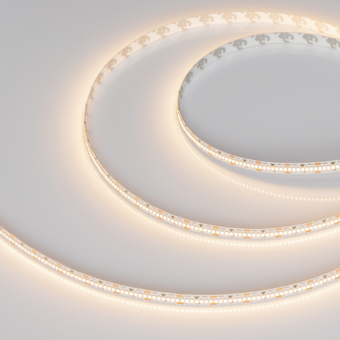 Светодиодная лента MICROLED-M420-8mm 24V Warm3000 (9.6 W/m, IP20, 2216, 5m), Arlight, 046744, изображение 1 Светодиодная лента MICROLED-M420-8mm 24V Warm3000 (9.6 W/m, IP20, 2216, 5m), Arlight, 046744, изображение 1