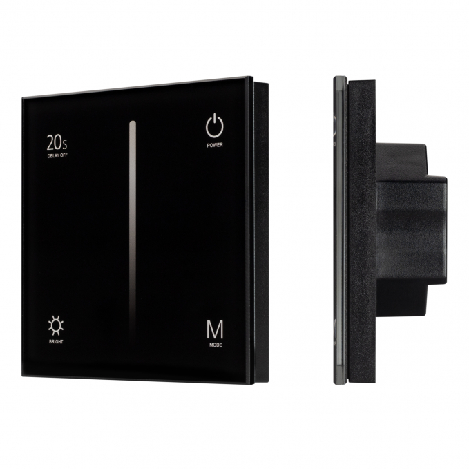 Панель SMART-P6-DIM-G-IN Black (12-24V, 4x3A, Sens, 2.4G), Arlight, 034780, изображение 1 Панель SMART-P6-DIM-G-IN Black (12-24V, 4x3A, Sens, 2.4G), Arlight, 034780, изображение 1