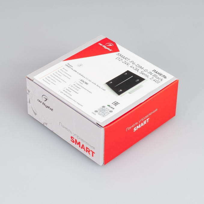 Панель SMART-P6-DIM-G-IN Black (12-24V, 4x3A, Sens, 2.4G), Arlight, 034780, изображение 3 Панель SMART-P6-DIM-G-IN Black (12-24V, 4x3A, Sens, 2.4G), Arlight, 034780, изображение 3