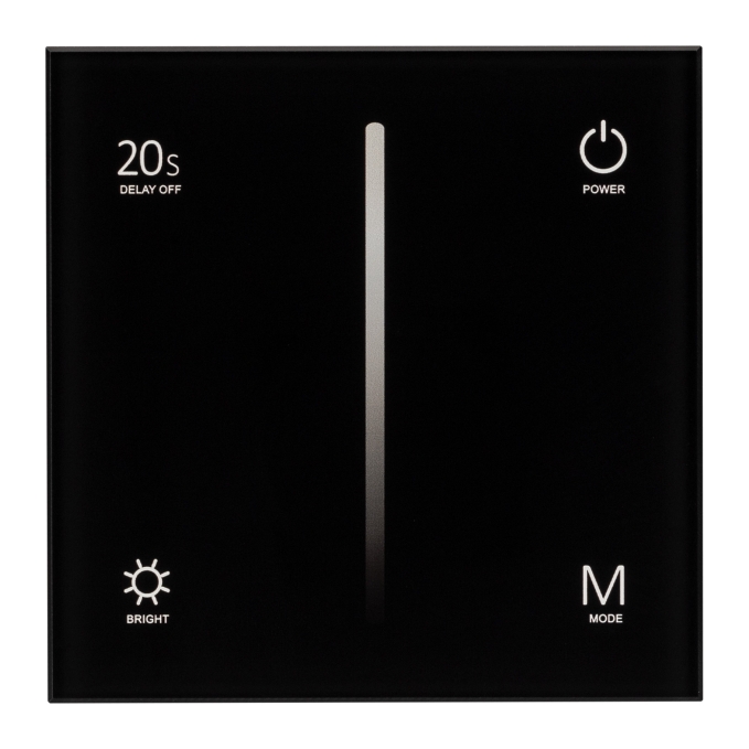 Панель SMART-P6-DIM-G-IN Black (12-24V, 4x3A, Sens, 2.4G), Arlight, 034780, изображение 4 Панель SMART-P6-DIM-G-IN Black (12-24V, 4x3A, Sens, 2.4G), Arlight, 034780, изображение 4