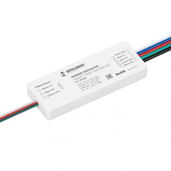 INTELLIGENT ARLIGHT Усилитель SMART-PWM-1022-MIX-SUF (12-24V, 2x3A), Arlight, 037406, изображение 1 INTELLIGENT ARLIGHT Усилитель SMART-PWM-1022-MIX-SUF (12-24V, 2x3A), Arlight, 037406, изображение 1
