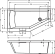 Ванна акриловая Riho Geta 170x90 R B031001005 угловая