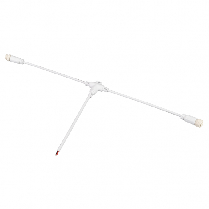 Коннектор питания ARL-MOONLIGHT-SPI/DMX-CON-POWER-T-MID-WIRE-WH, Arlight, 031466, изображение 1 Коннектор питания ARL-MOONLIGHT-SPI/DMX-CON-POWER-T-MID-WIRE-WH, Arlight, 031466, изображение 1