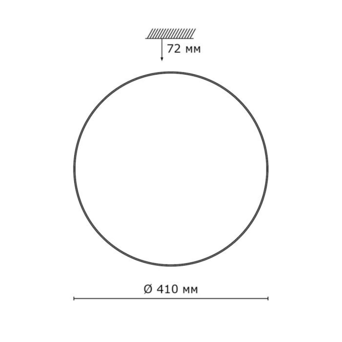 Светильник LED 48Вт 3000/4000/6000K D410 IP43 CCT LEKA PALE SN 211 СОНЕКС 2051/DLN, схема товара