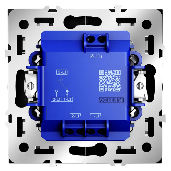 Выключатель встраиваемый VOLTUM S70 для жалюзи 10А, (черный матовый), Voltum, VLS020708 Выключатель встраиваемый VOLTUM S70 для жалюзи 10А, (черный матовый), Voltum, VLS020708