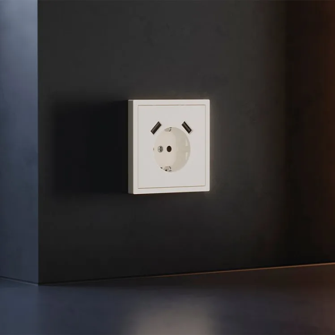 Накладка для розетки с заземлением и защитными шторками, с USB A+A, S70 (хлопок), Voltum, VLS000913 Накладка для розетки с заземлением и защитными шторками, с USB A+A, S70 (хлопок), Voltum, VLS000913