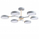 Люстра потолочная LED 108W 3000/4000/6000К 220V BRAD LEDIO LN26 347 LUMION 5651/99CL, изображение 1 Люстра потолочная LED 108W 3000/4000/6000К 220V BRAD LEDIO LN26 347 LUMION 5651/99CL, изображение 1