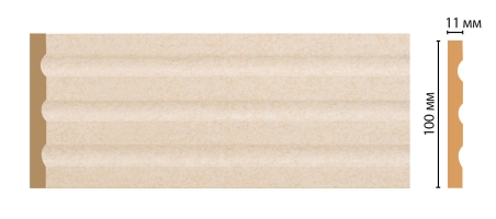 Пилястра Decomaster D201-18DДМ, 100x11x2400 мм