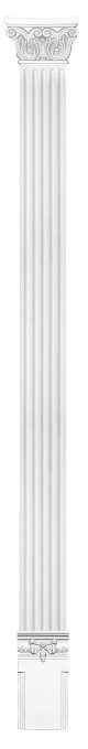 Комплект Decomaster DK-200-SET2: пилястра DK-200, капитель DK-203, основание DK-212
