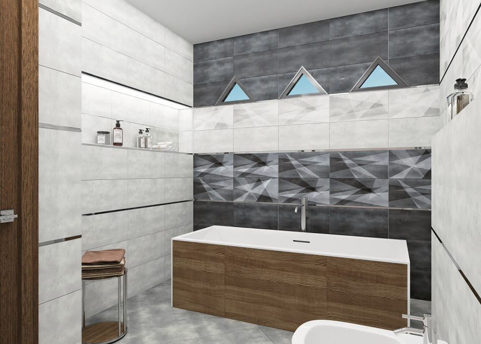 Настенная плитка AltaCera Shape Geometry 24.9x50, WT9SHG17 Настенная плитка AltaCera Shape Geometry 24.9x50, WT9SHG17